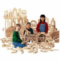Jonti-Craft Baltic Birch 0262JC Children's Junior 220-Piece Hardwood Unit Block Set 5310262